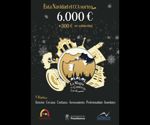 Esta Navidad el CCA sortea 6000€ + 500€ en Solidaridad